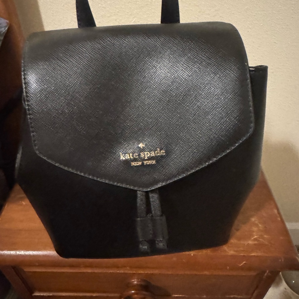 Kate Spade Sleek Black Backpack